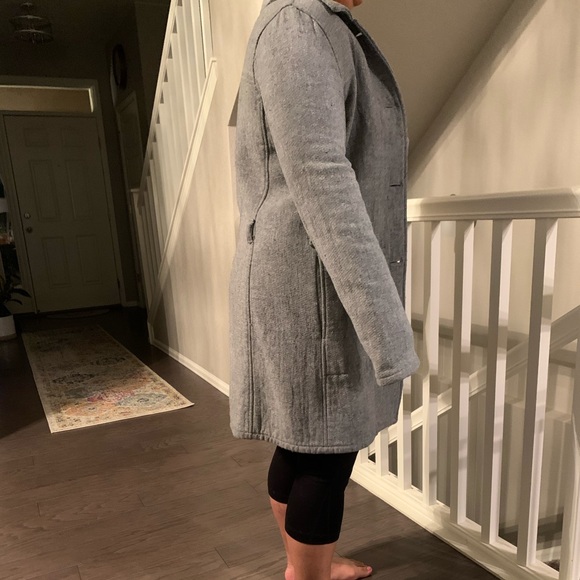 Abercrombie and Fitch gray pea jacket - Picture 4 of 4